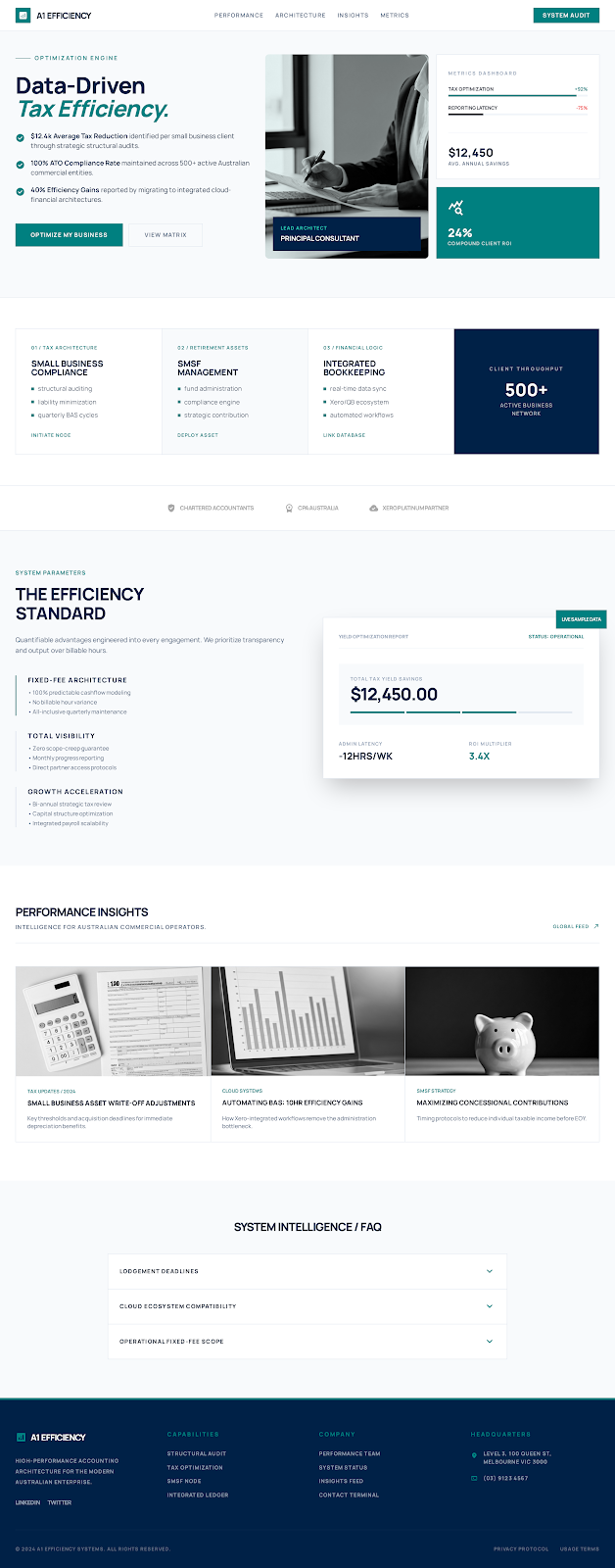 Accounting Firm Website Design